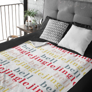 Couverture Polaire Cloche de jingle colorée moderne