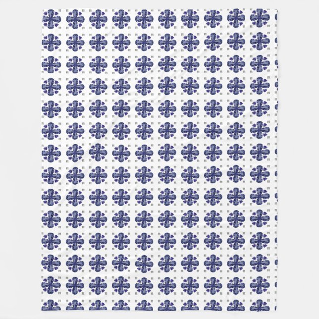 Couverture Polaire Clocher bleu (Devant)