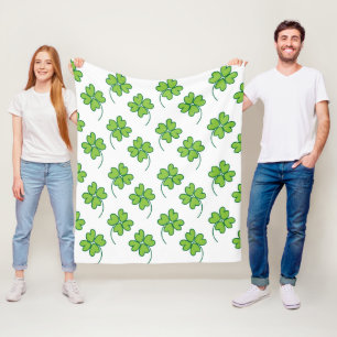 Couverture Polaire Clocher vert à quatre feuilles