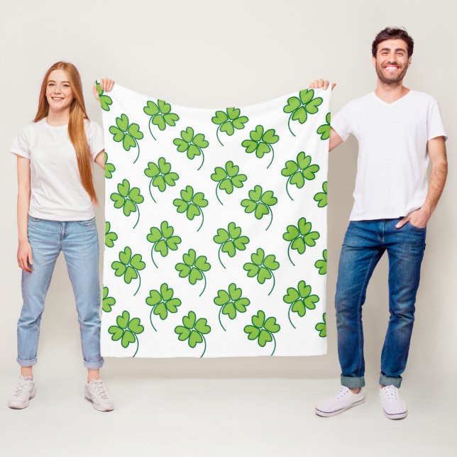 Couverture Polaire Clocher vert à quatre feuilles (En situation)