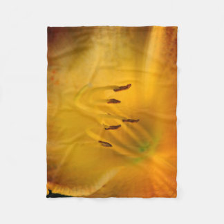 Couverture Polaire Closeuse à fleurs jaunes