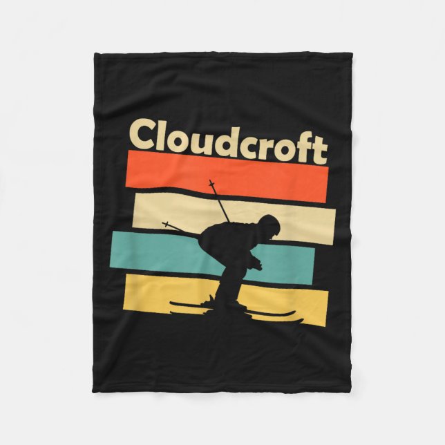 Couverture Polaire Clouroft New Mexico Retro Ski  (Devant)