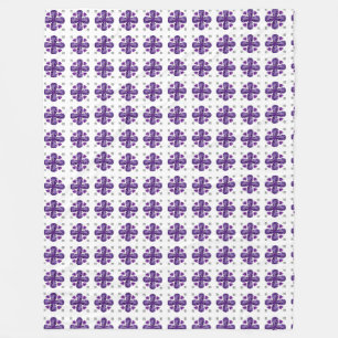 Couverture Polaire Clover violet