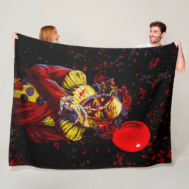 Couverture Polaire Clown d'Halloween effrayant Film d'horreur