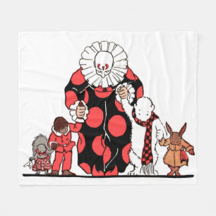 Couverture Polaire clown et amis prennent leur arc imprimé