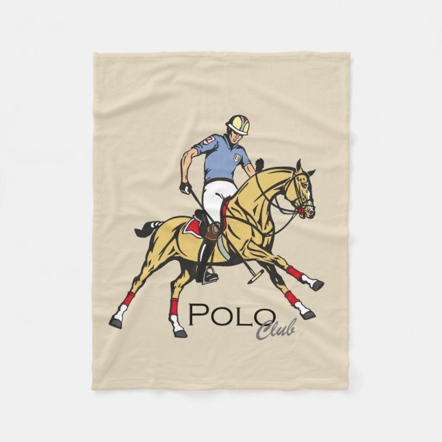 Couverture Polaire club de polo équestre (Devant)