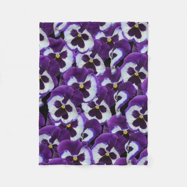 Couverture Polaire Clusters de panneaux blancs violets : Harmonieux g (Devant)