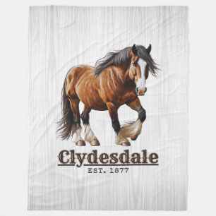 Couverture Polaire Clydesdale Horse Blanket