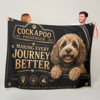 Couverture Polaire Cockapoo Passenger Blanket Dog Lover Gift