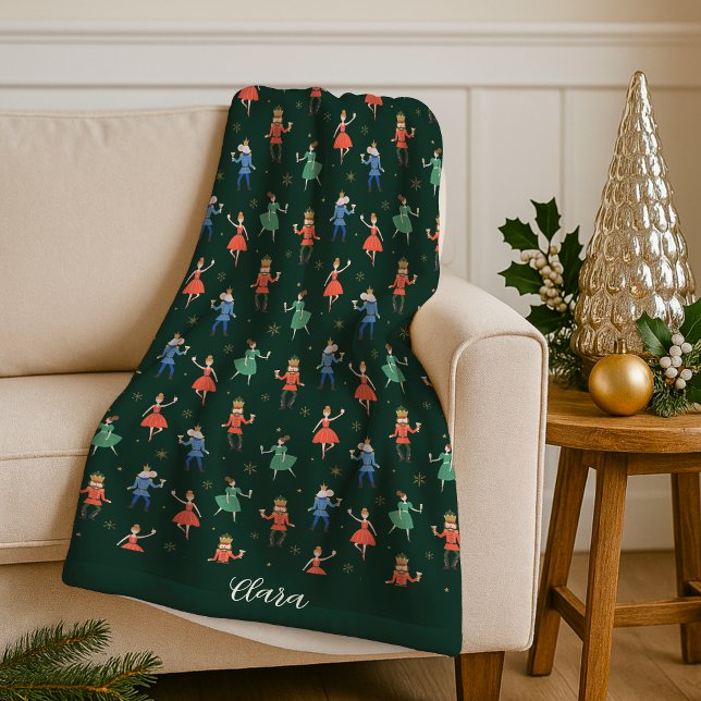 Couverture Polaire Cocktail personnalisé de Noël Casse-Noisette (Créateur téléchargé)