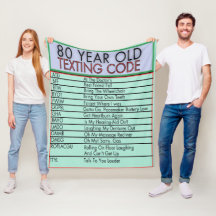 Code de textos vieux de 80 ans Amusant Anniversair