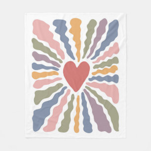 Couverture Polaire Coeur