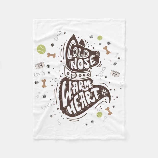Couverture Polaire Coeur chaud de la peau froide (Devant)