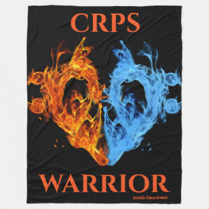 Couverture Polaire Cœur/Flammes...CRPS