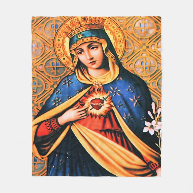 Couverture Polaire Coeur immaculé de Marie (Devant)
