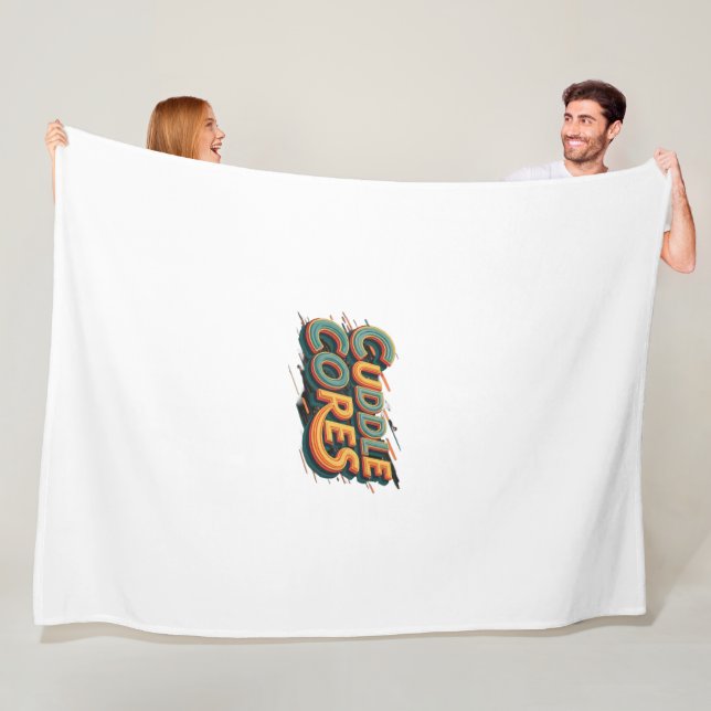 Couverture Polaire Coeurs de câblage (En situation)