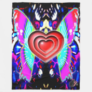 Couverture Polaire Coeurs De Glys Fleece Blanket