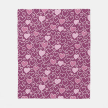 Coeurs rose et violet