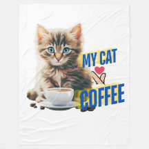 Coffee cat Blanche polaire