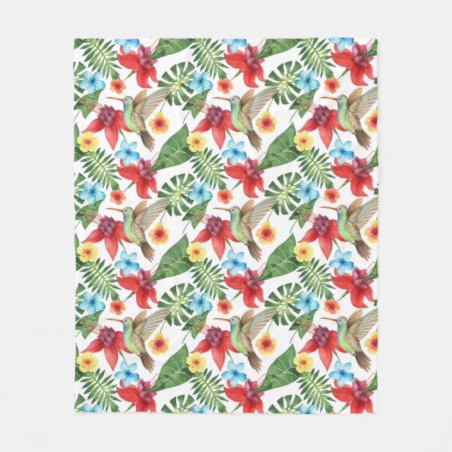 Couverture Polaire Colibri tropical (Devant)