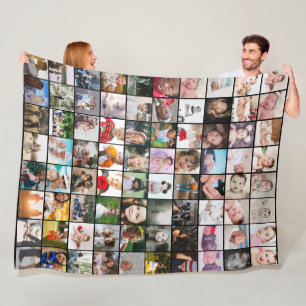 Couverture Polaire Collage de photos 80 Unique Personnalisé do-it-you