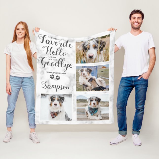 Couverture Polaire Collage de photos personnalisées (En situation)