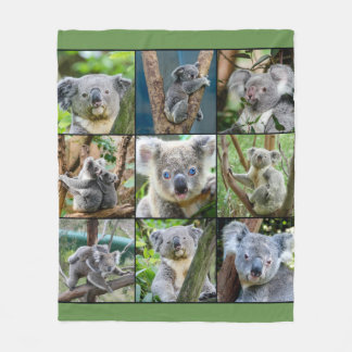 Couverture Polaire Collage mignon d'ours