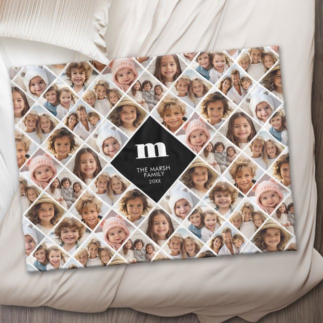 Couverture Polaire Collage personnalisé 12 Photo - monogramme de la f (Periodic Table of Elements - Custom Fleece Blanket)