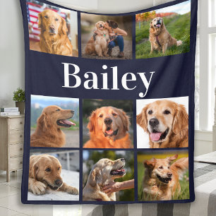 Couverture Polaire Collage Photo Amoureux des chiens Photos Instagram