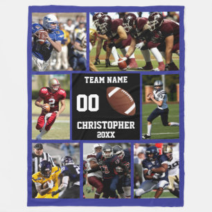 Couverture Polaire Collage photo de football