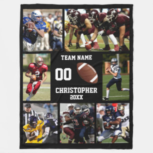 Couverture Polaire Collage photo de football