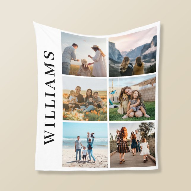 Couverture Polaire Collage photo moderne 6 (Créateur téléchargé)