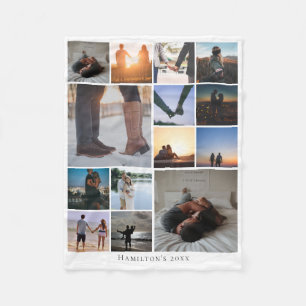 Couverture Polaire Collage photo personnalisé