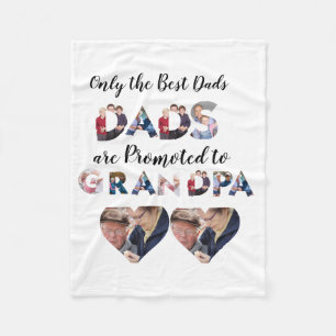 Couverture Polaire Collage photo personnalisé moderne Grandpa 9