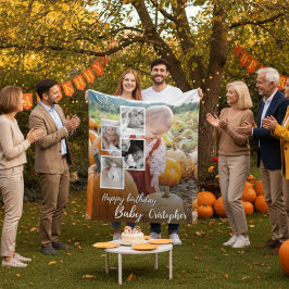 Couverture Polaire Collage photo personnalisé Nom de l'anniversaire d