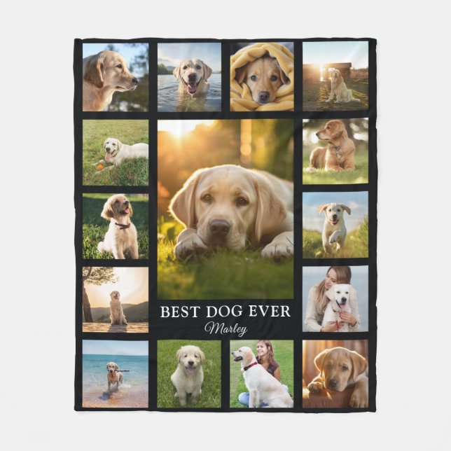 Couverture Polaire Collage photo Pet Memorial (Devant)