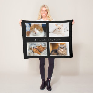 Couverture Polaire Collage photo pour animaux de compagnie
