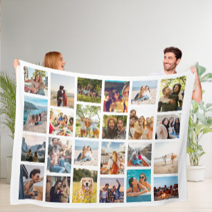 Couverture Polaire Collage photo simple 24