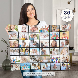 Couverture Polaire Collage photo simple 36