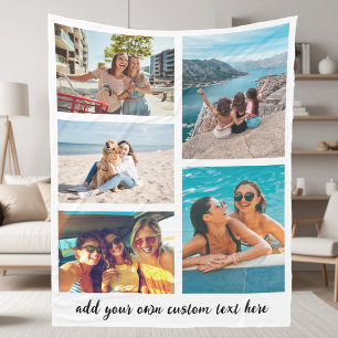 Couverture Polaire Collage photo simple 5