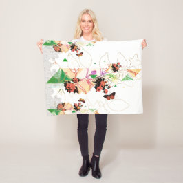 Couverture Polaire Collage vintage