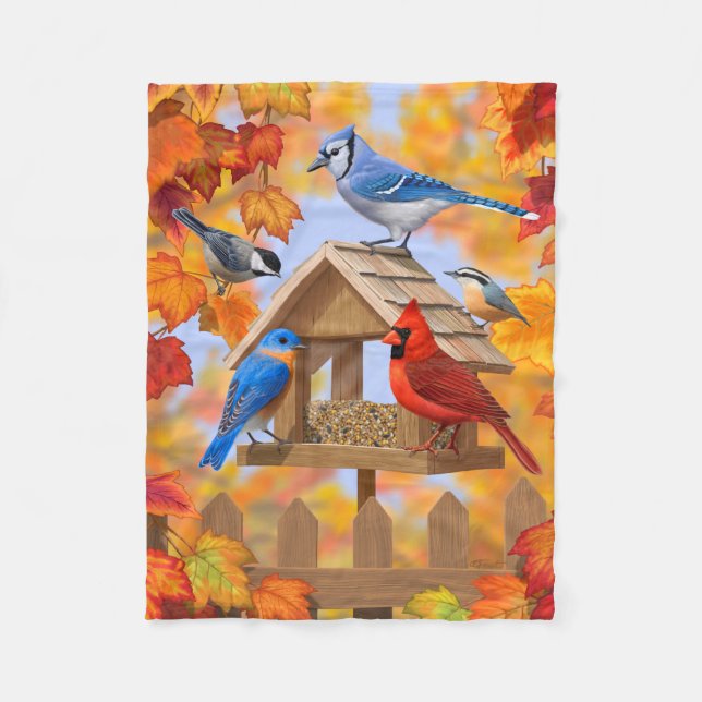 Couverture Polaire Collecte d'oiseaux d'alimentation Automne (Devant)