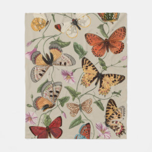 Couverture Polaire Collection de la papillon Moth Nature Dessin