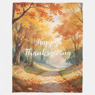 Couverture Polaire Collection de Thanksgiving Populaire Automne Doré