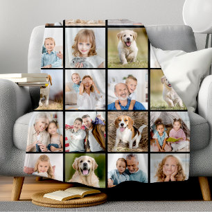 Couverture Polaire Collection photo moderne 20 Personnalisée Famille 