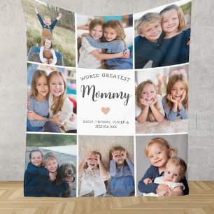 Couverture Polaire Collection photo moderne personnalisée 8 pour mama