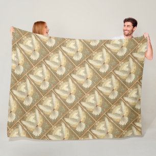 Couverture Polaire Colombe de Paix Nostalgique Romantique