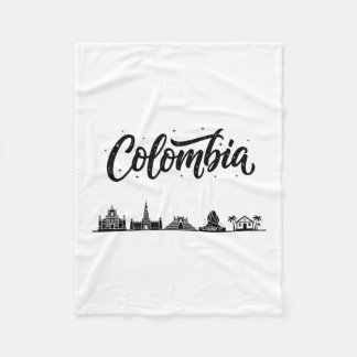 Couverture Polaire Colombia Skyline Travel Vacation Outfits
