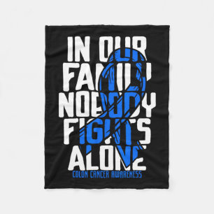 Couverture Polaire Colon Cancer Support Famille Bleu Colon Cancer