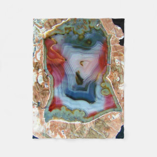 Couverture Polaire Coloré Agate Crystal Geode Blanche polaire